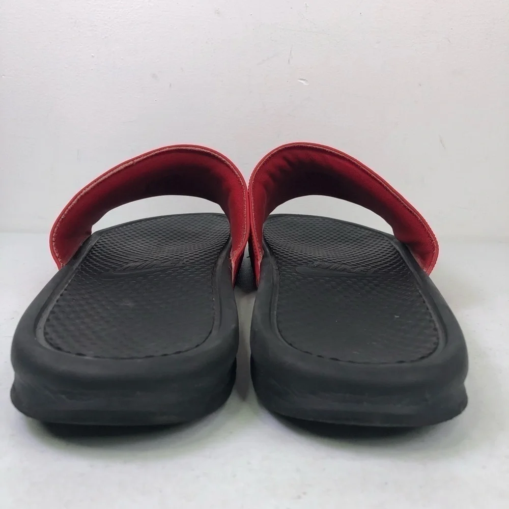 Nike Benassi Just Do It Red Black Slides